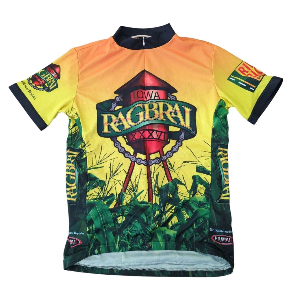 Ragbrair Primal Wear Size Medium Cycling Jersey Iowa Des Moines Register Farm